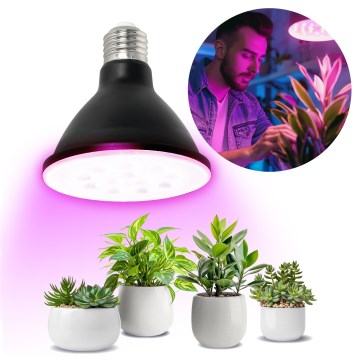 LED Žarulja za rast biljaka PLANTY E27/9W/230V 1200K crna