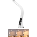 LED Zatamnjiva stolna lampa sa zaslonom LEATHER LED/6,5W/5V bijela