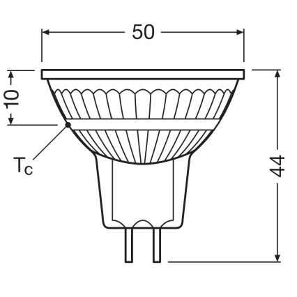 LED prigušiva reflektorska žarulja MR16 GU5,3/6,6W/12V 3000K 36° CRI 97 - Ledvance