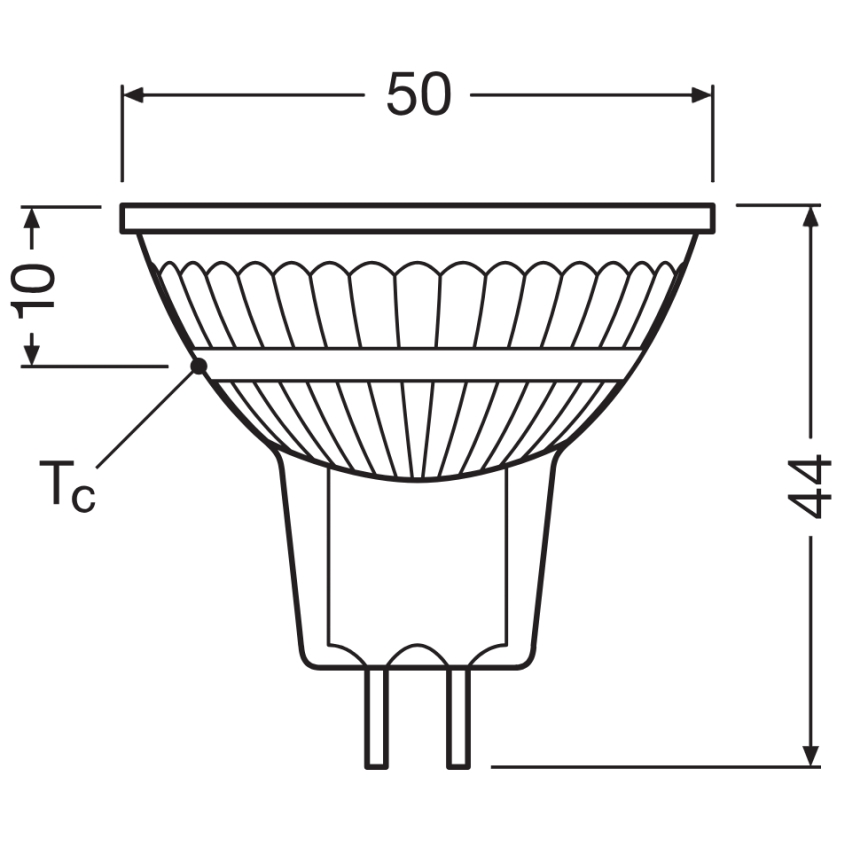 LED prigušiva reflektorska žarulja MR16 GU5,3/6,6W/12V 3000K 36° CRI 97 - Ledvance