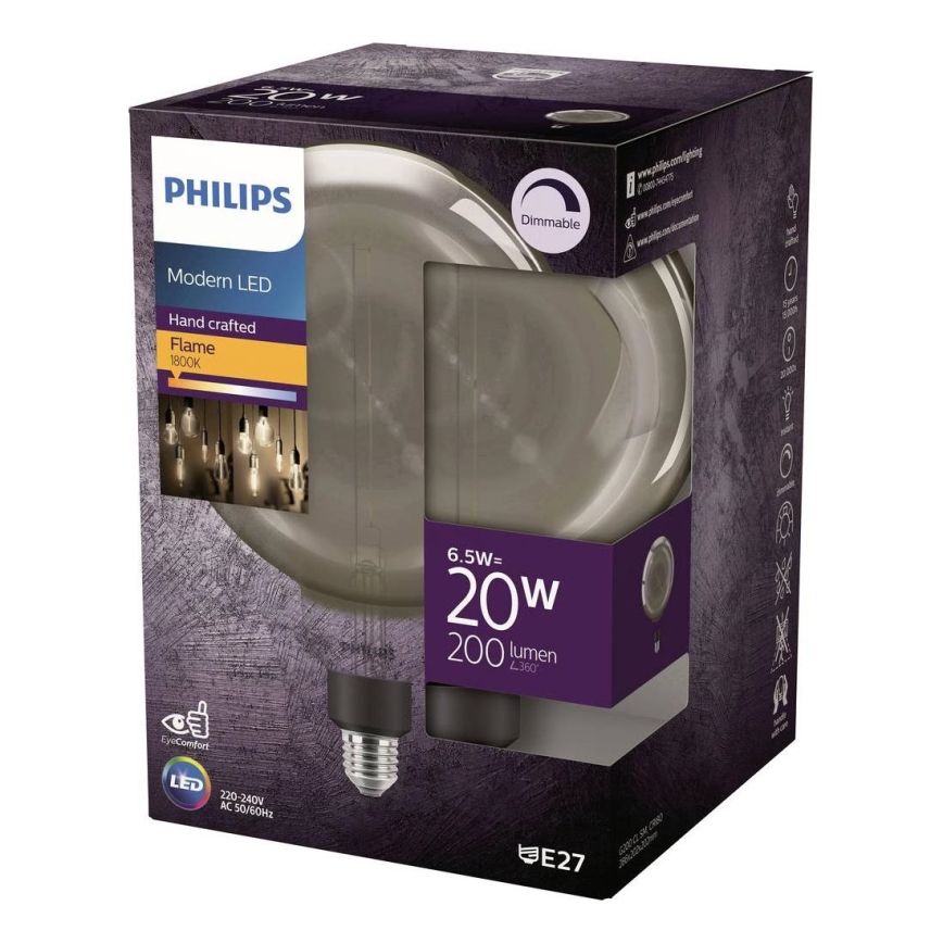 LED Zatemnjiva žarulja FILAMENT G200 E27/6,5W/230V 1800K