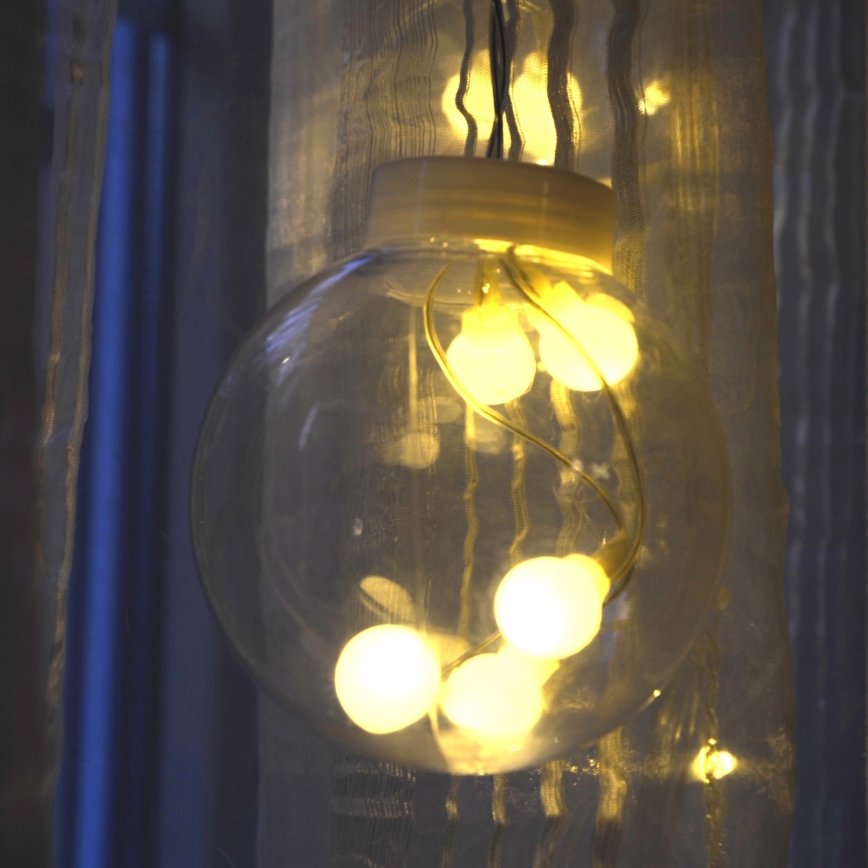 LED zavjesa WISH BALLS 108xLED/8 funkcija 4,5 m topla bijela