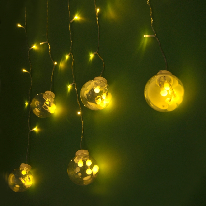 LED zavjesa WISH BALLS 108xLED/8 funkcija 4,5 m topla bijela