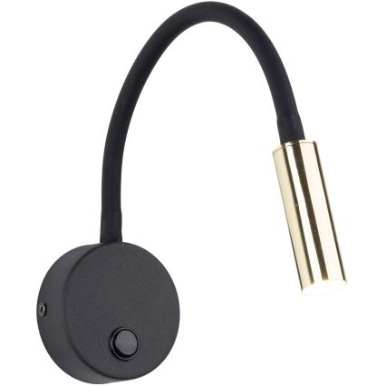 LED Zidna lampa LAGOS 1xG9/3W/230V 4000K crna/zlatna