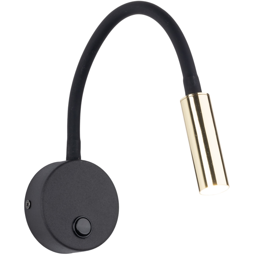 LED Zidna lampa LAGOS 1xG9/3W/230V 4000K crna/zlatna
