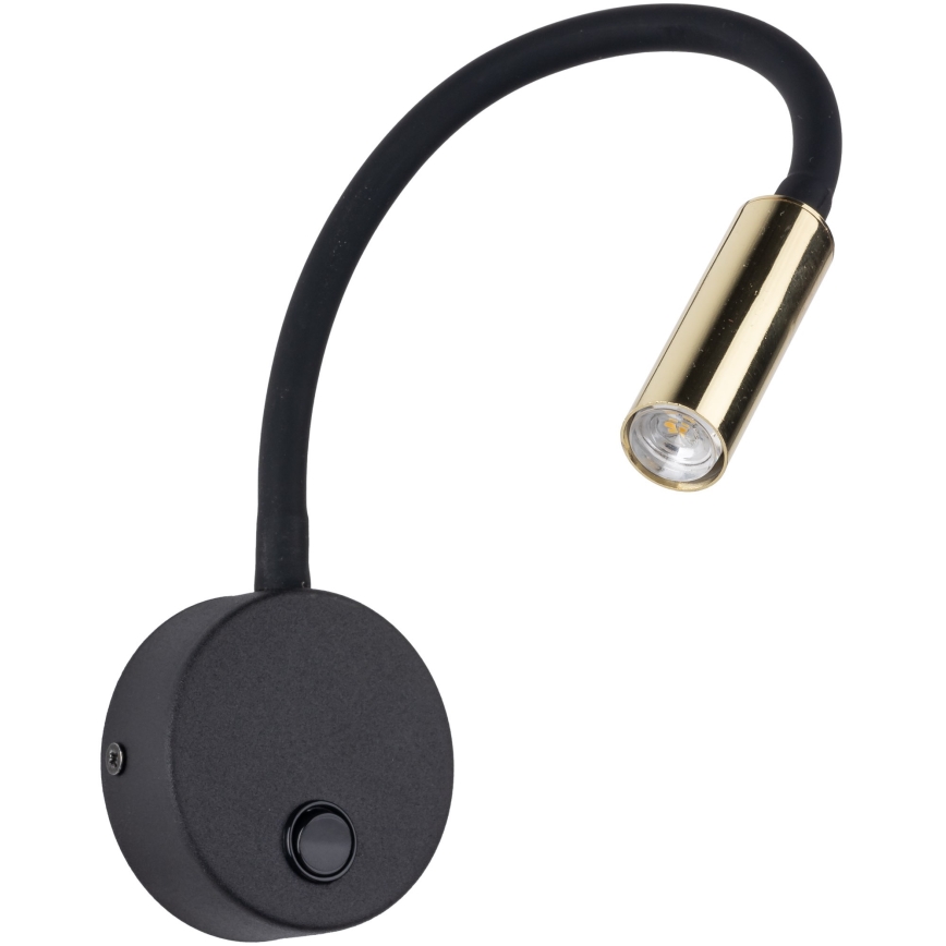 LED Zidna lampa LAGOS 1xG9/3W/230V 4000K crna/zlatna