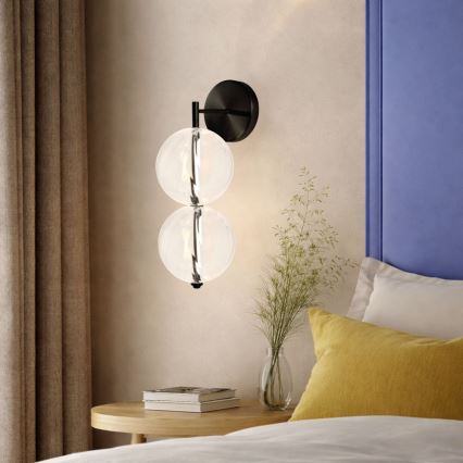 LED zidna lampa PLAYA LED/10W/230V crna