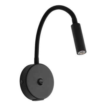 LED Zidna lampa s USB portom LAGOS 1xG9/3W/5V 4000K crna