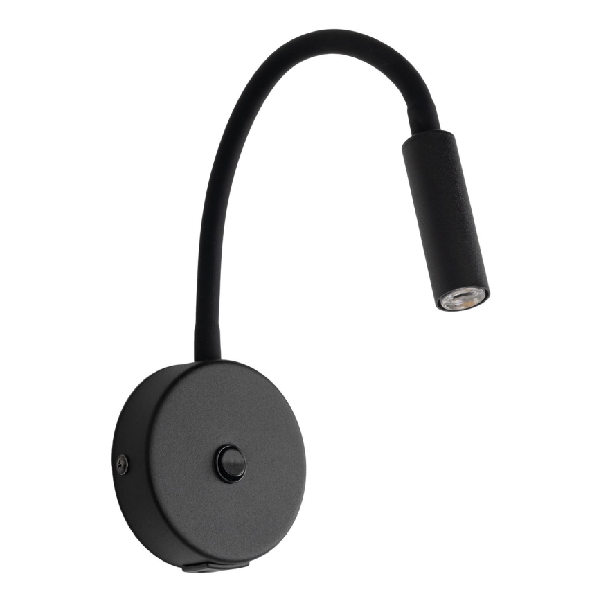 LED Zidna lampa s USB portom LAGOS 1xG9/3W/5V 4000K crna