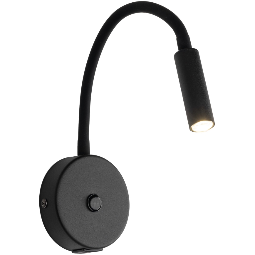 LED Zidna lampa s USB portom LAGOS 1xG9/3W/5V 4000K crna