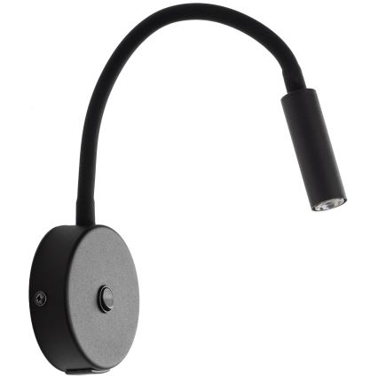 LED Zidna lampa s USB portom LAGOS 1xG9/3W/5V 4000K crna