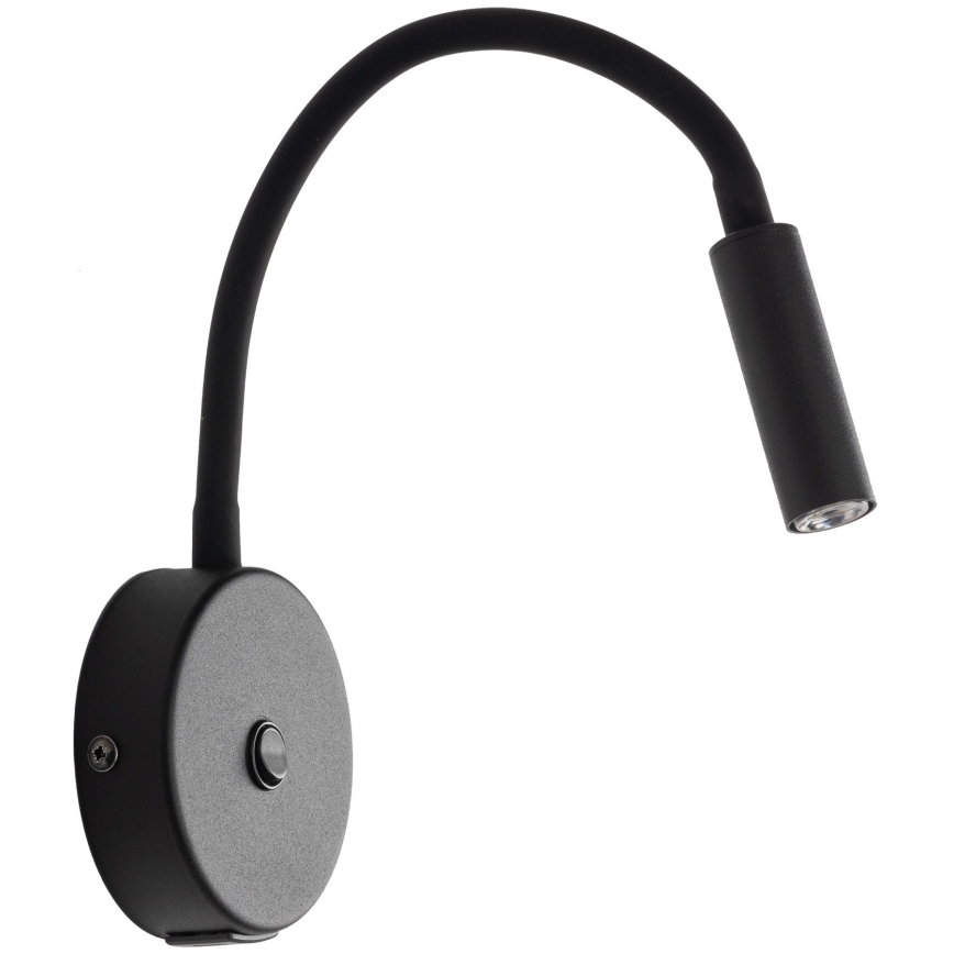 LED Zidna lampa s USB portom LAGOS 1xG9/3W/5V 4000K crna