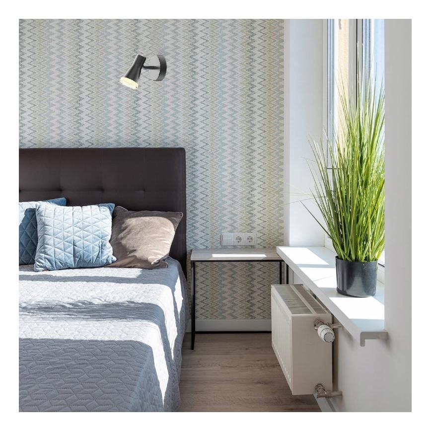 LED Zidna reflektorska svjetiljka BERG LED/4,2W/230V crna