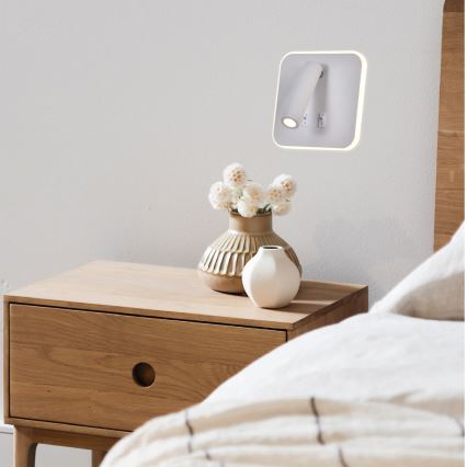 LED Zidna reflektorska svjetiljka IRIS LED/14W/230V 3000K bijela