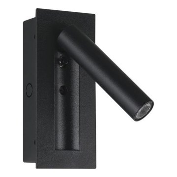 LED zidna reflektorska svjetiljka LED/2W/230V 3000K crna