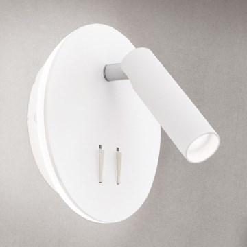 LED Zidna reflektorska svjetiljka LENNY LED/6W/230V + LED/3W bijela