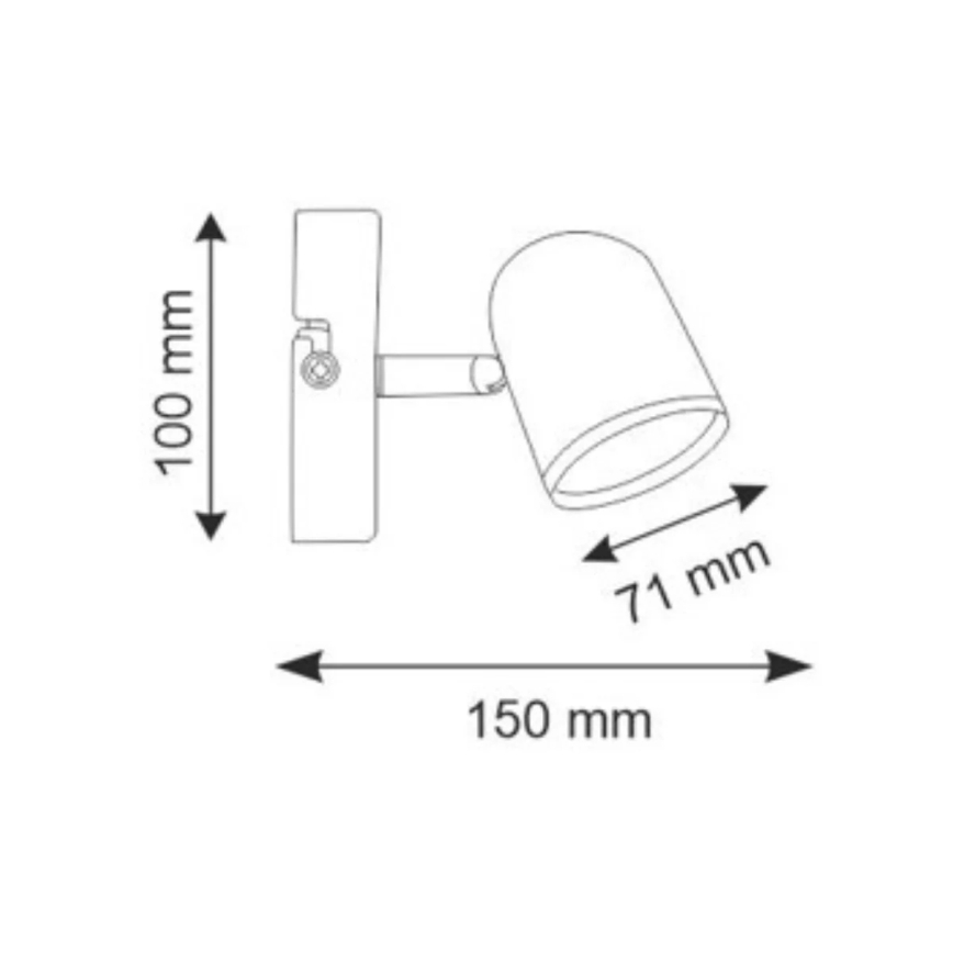 LED Zidna reflektorska svjetiljka RAWI LED/4,2W/230V bijela
