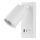LED Zidna reflektorska svjetiljka s USB portom CHARGE LED/5W/230V bijela