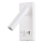 LED Zidna reflektorska svjetiljka s USB portom LED/2W/230V bijela