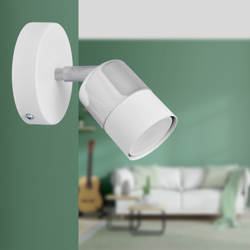 LED Zidna reflektorska svjetiljka TUBSSON 1xGU10/4,8W/230V bijela/sjajni krom