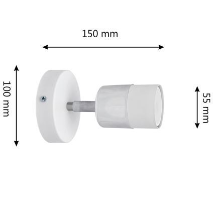 LED Zidna reflektorska svjetiljka TUBSSON 1xGU10/4,8W/230V bijela/sjajni krom