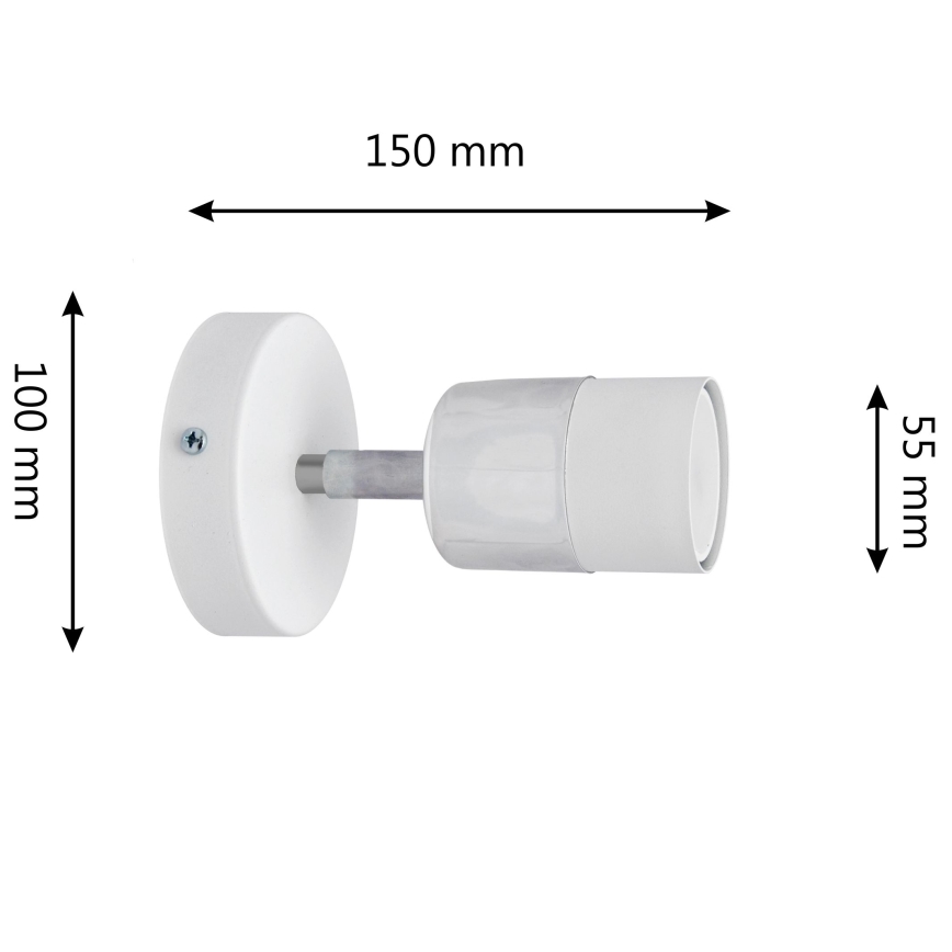 LED Zidna reflektorska svjetiljka TUBSSON 1xGU10/4,8W/230V bijela/sjajni krom