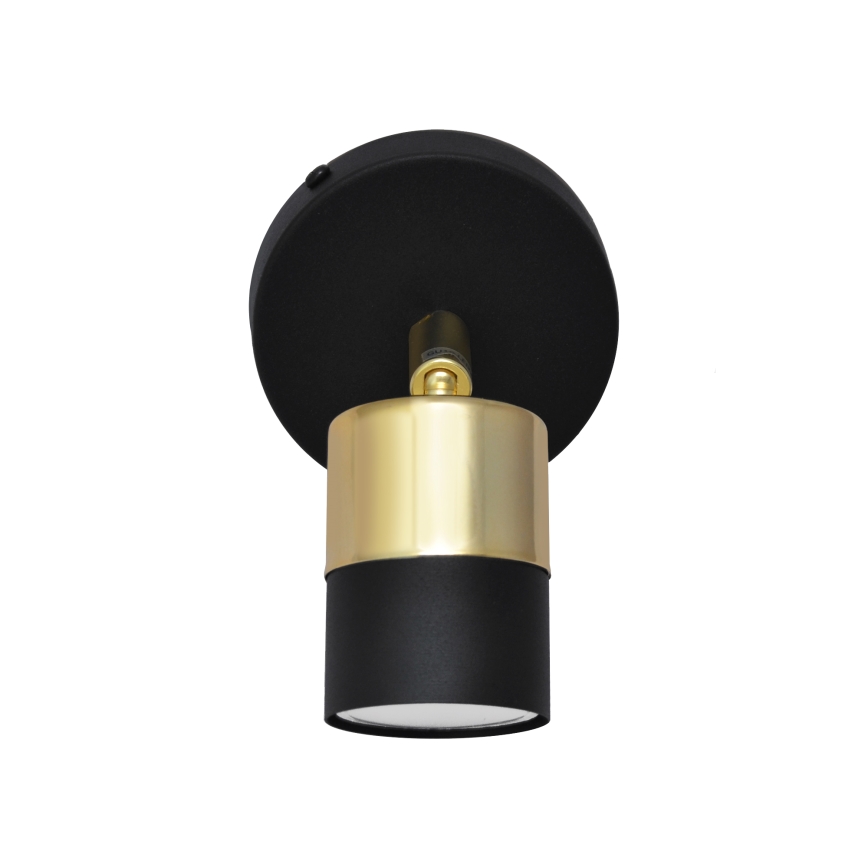 LED Zidna reflektorska svjetiljka TUBSSON 1xGU10/4,8W/230V crna/zlatna