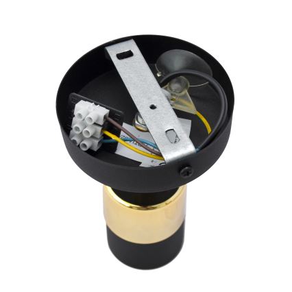 LED Zidna reflektorska svjetiljka TUBSSON 1xGU10/4,8W/230V crna/zlatna