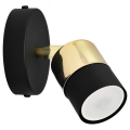 LED Zidna reflektorska svjetiljka TUBSSON 1xGU10/6,5W/230V crna/zlatna