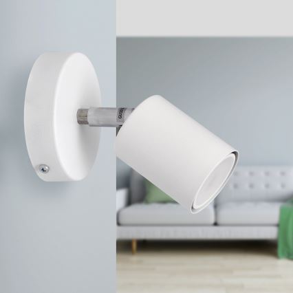 LED Zidna reflektorska svjetiljka TUNE 1xGU10/4,8W/230V bijela