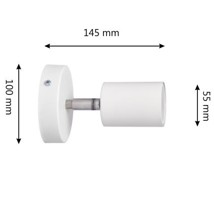 LED Zidna reflektorska svjetiljka TUNE 1xGU10/4,8W/230V bijela