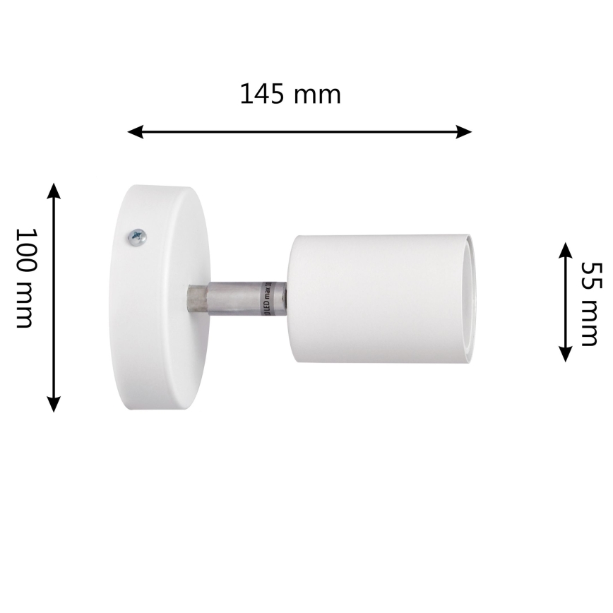 LED Zidna reflektorska svjetiljka TUNE 1xGU10/4,8W/230V bijela