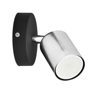 LED Zidna reflektorska svjetiljka TUNE 1xGU10/4,8W/230V mat krom/crna