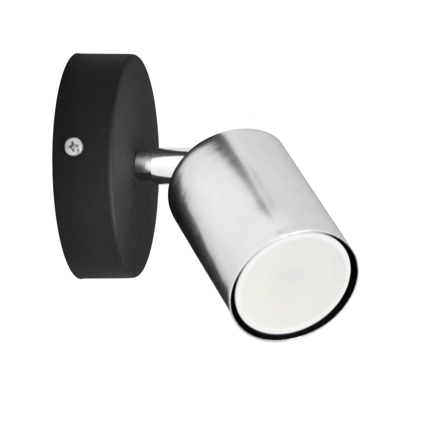 LED Zidna reflektorska svjetiljka TUNE 1xGU10/4,8W/230V mat krom/crna