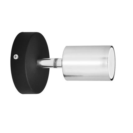LED Zidna reflektorska svjetiljka TUNE 1xGU10/4,8W/230V mat krom/crna