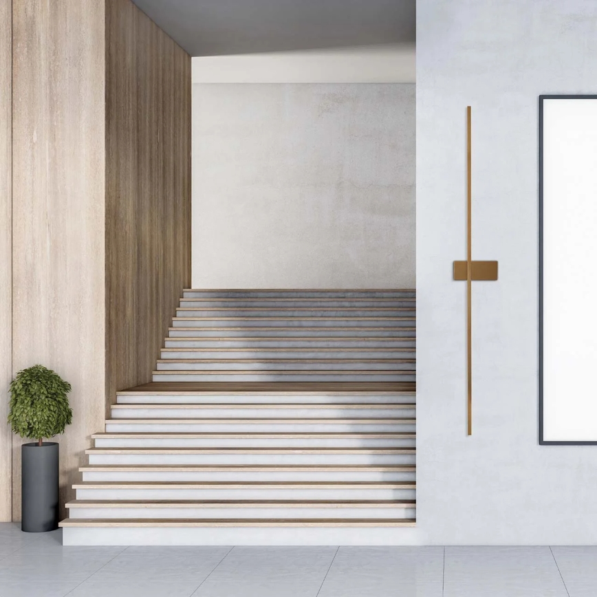 LED zidna svjetiljka AISHA LED/20W/230V 4000K 120 cm zlatna