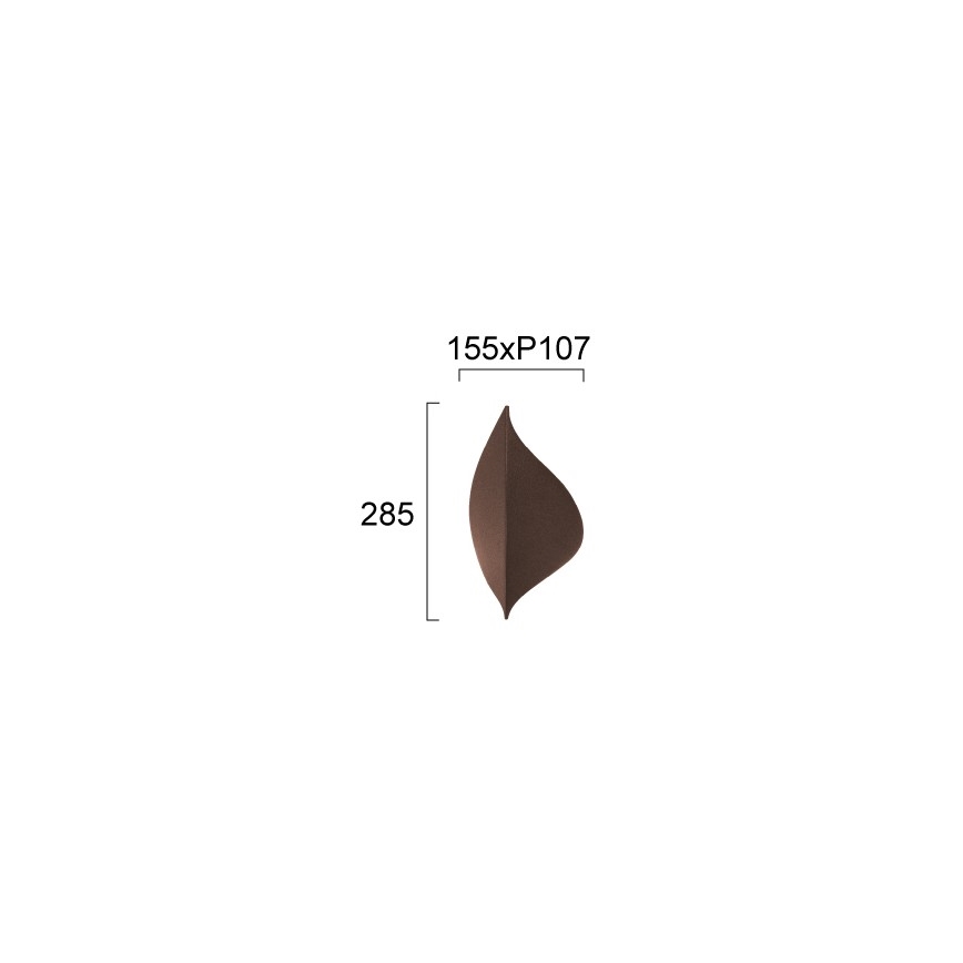 LED zidna svjetiljka AMALFI LED/10W/230V smeđa