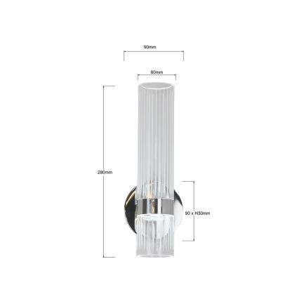 LED zidna svjetiljka AMBIENTE LED/6W/230V 3000/4000/6000K sjajni krom