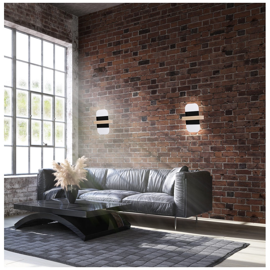 LED Zidna svjetiljka APRIL LED/6W/230V bijela/crna