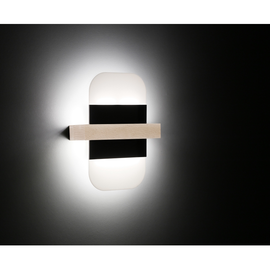 LED Zidna svjetiljka APRIL LED/6W/230V bijela/crna