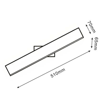 LED zidna svjetiljka BERNADETTA LED/10W/230V 4000K crna