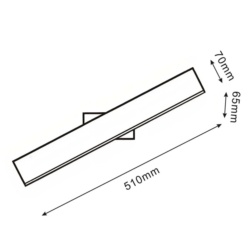 LED zidna svjetiljka BERNADETTA LED/10W/230V 4000K crna