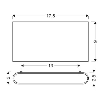 LED Zidna svjetiljka CARLI 2xLED/10W/230V
