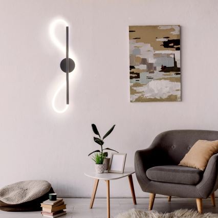 LED Zidna svjetiljka EMMA LED/19W/230V crna