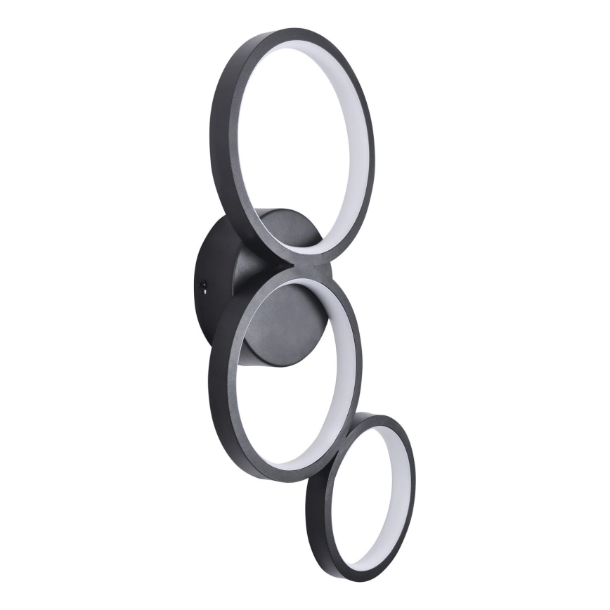 LED Zidna svjetiljka FLAMENCO LED/23W/230V 4000K crna