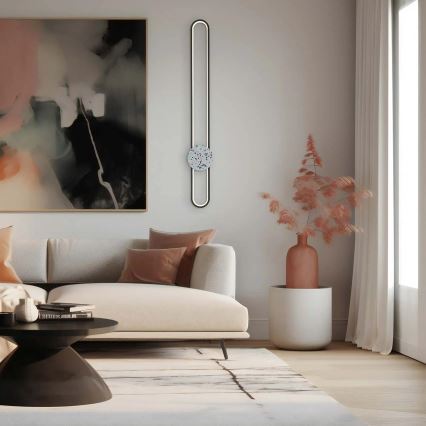 LED zidna svjetiljka FLORENTYNA LED/24W/230V 4000K crna/bijela