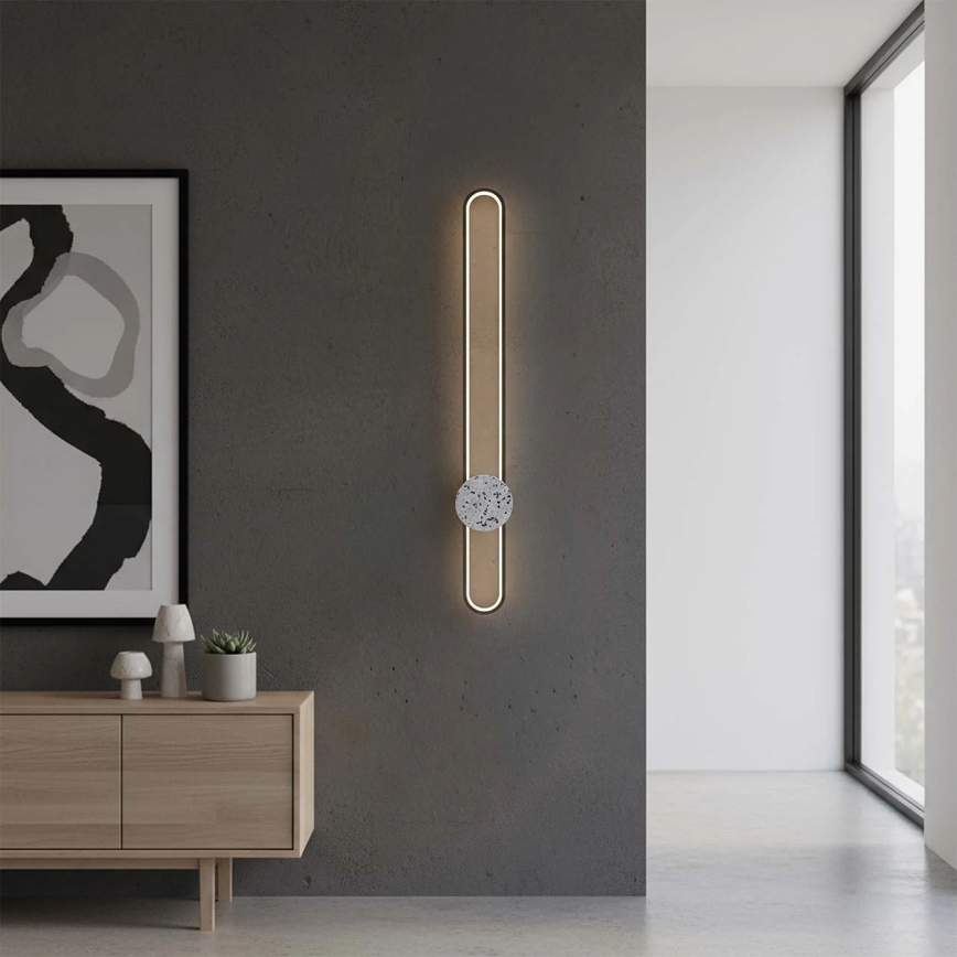 LED zidna svjetiljka FLORENTYNA LED/24W/230V 4000K crna/bijela