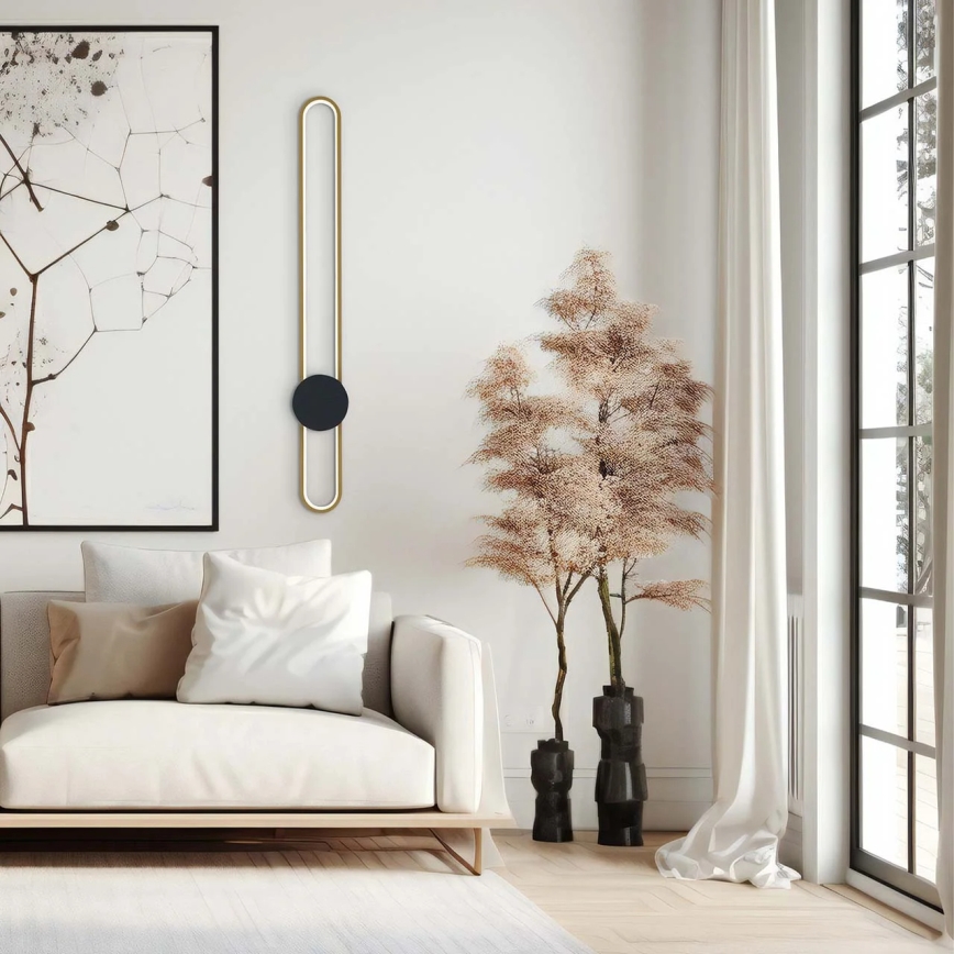 LED zidna svjetiljka FLORENTYNA LED/24W/230V 4000K zlatna/crna