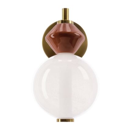 LED zidna svjetiljka FLORES LED/7W/230V zlatna/smeđa