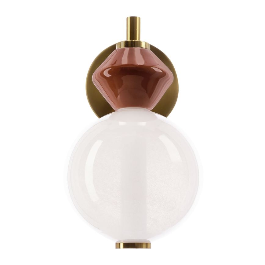 LED zidna svjetiljka FLORES LED/7W/230V zlatna/smeđa